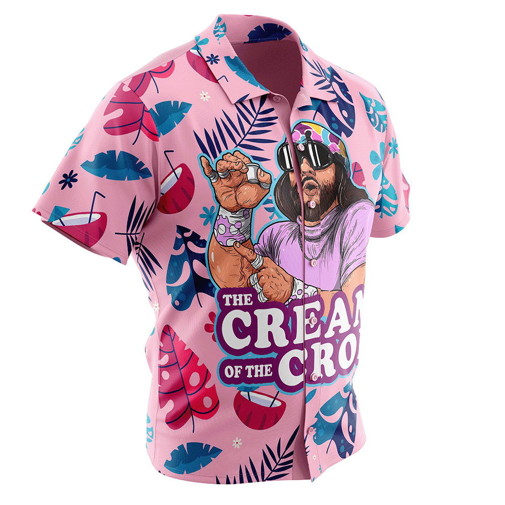 The Cream of the Crop Pro Wrestling Button Up Hawaiian Shirt version 2 -BXCS–1-1