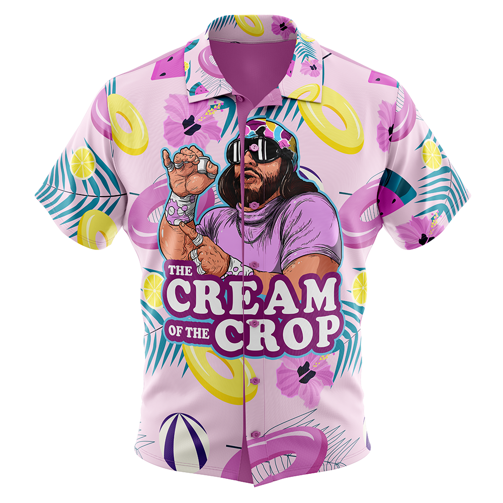 The Cream of the Crop Pro Wrestling Button Up Hawaiian Shirt version 5