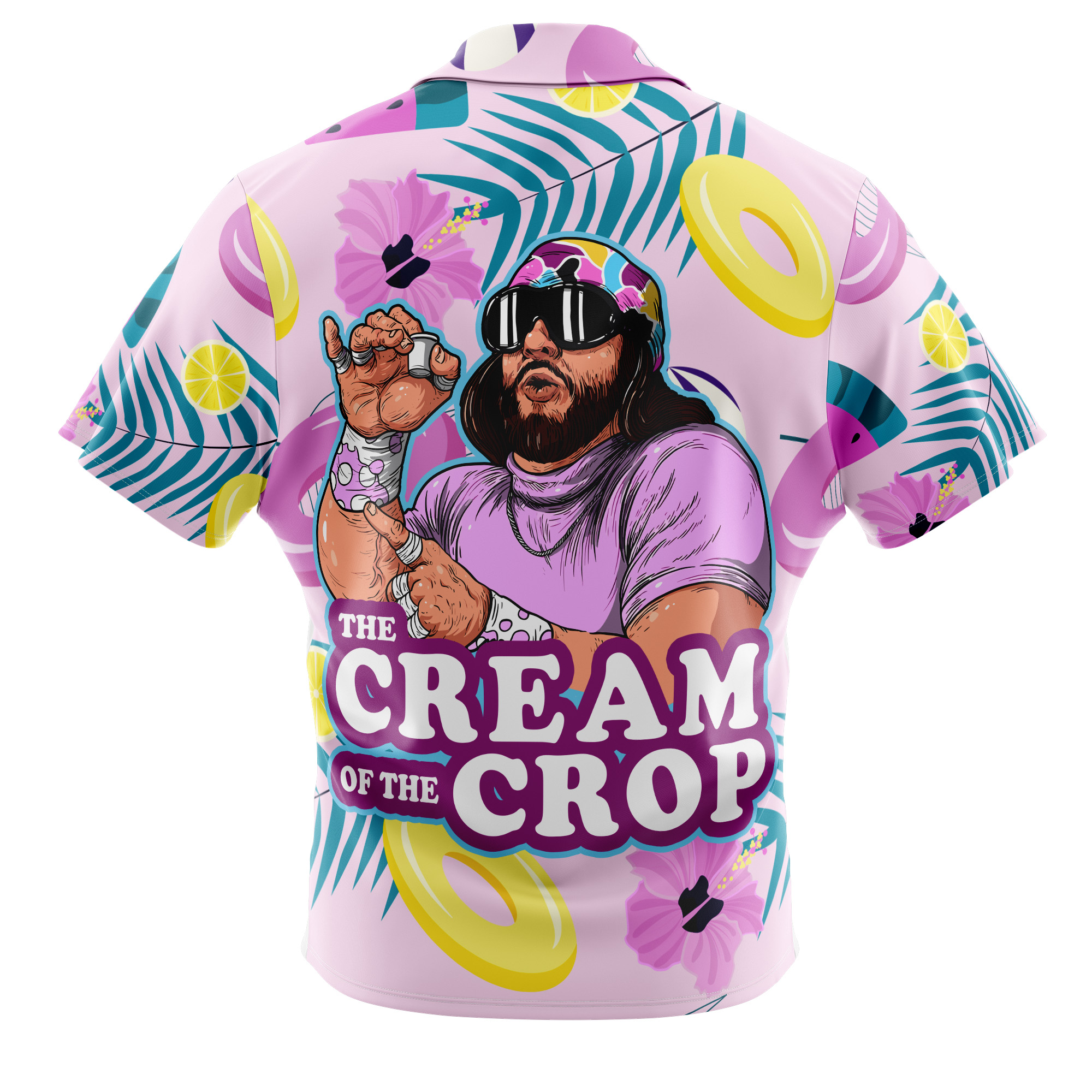 The Cream of the Crop Pro Wrestling Button Up Hawaiian Shirt version 5 -BXCS–1-1-1-1-1