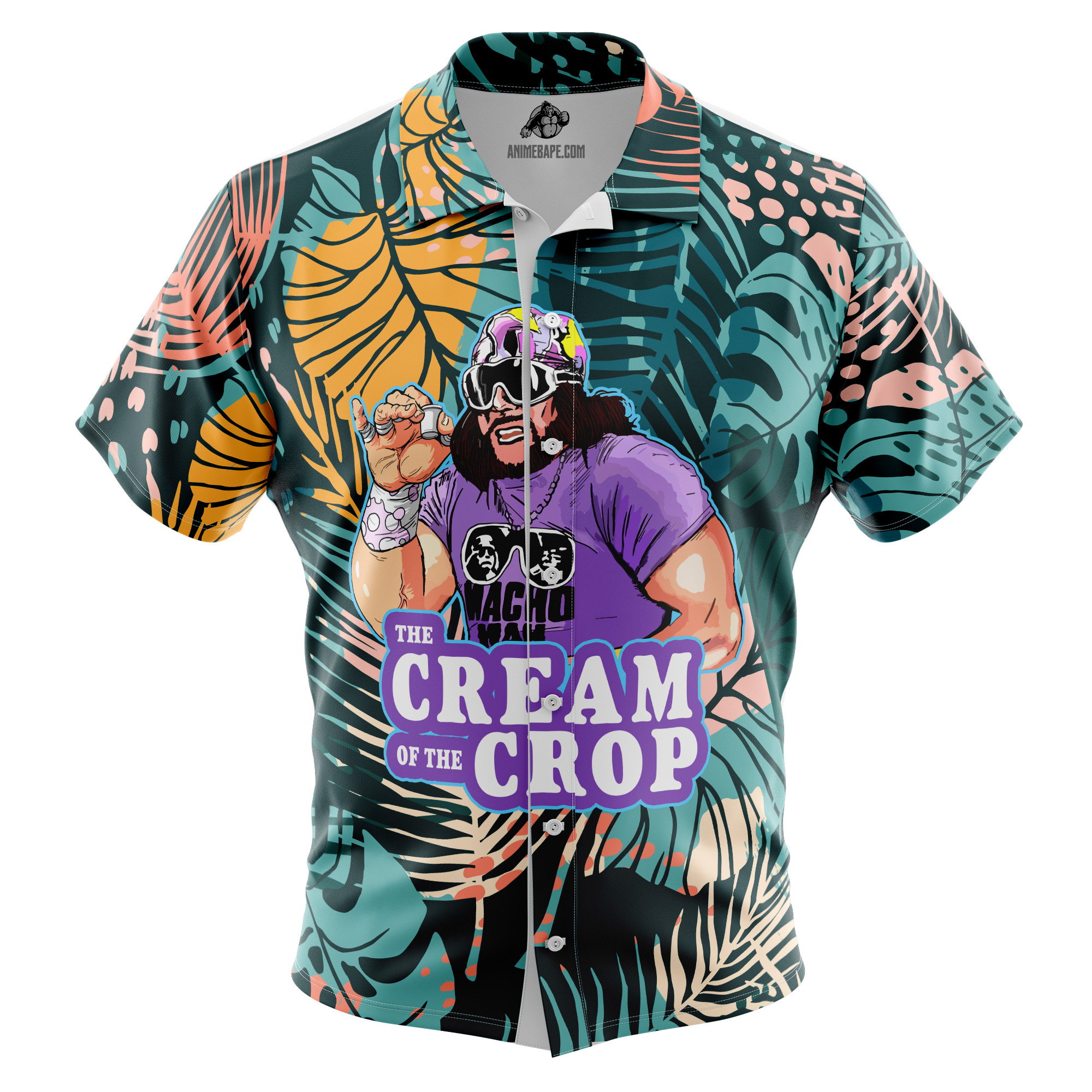 The Cream of the Crop Pro Wrestling Button Up Hawaiian Shirt Version 6 -BXCS--1-2