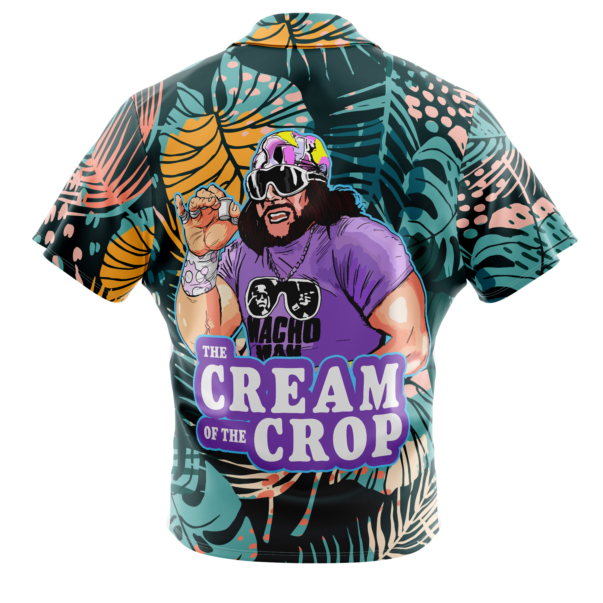 The Cream of the Crop Pro Wrestling Button Up Hawaiian Shirt Version 6 -BXCS–1-2
