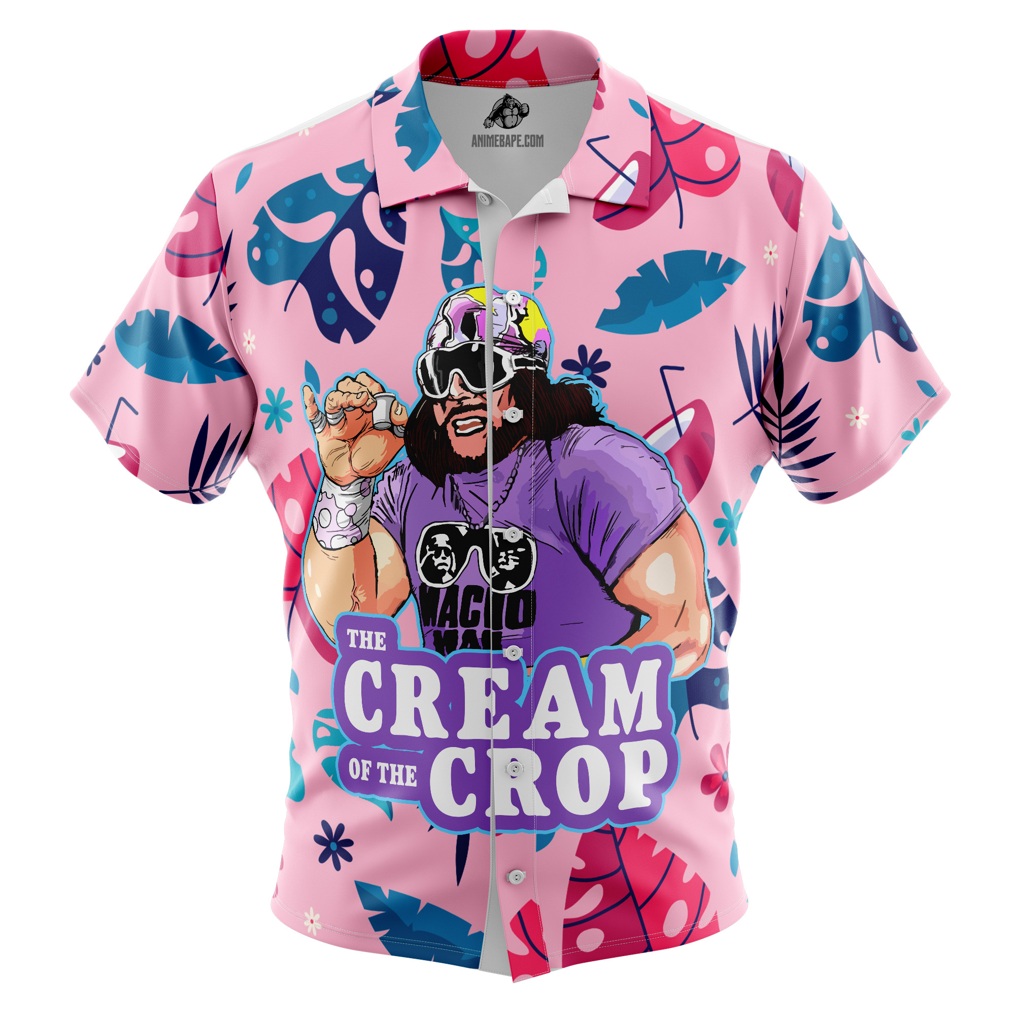 The Cream of the Crop Pro Wrestling Button Up Hawaiian Shirt version 7 -BXCS--1-1-2
