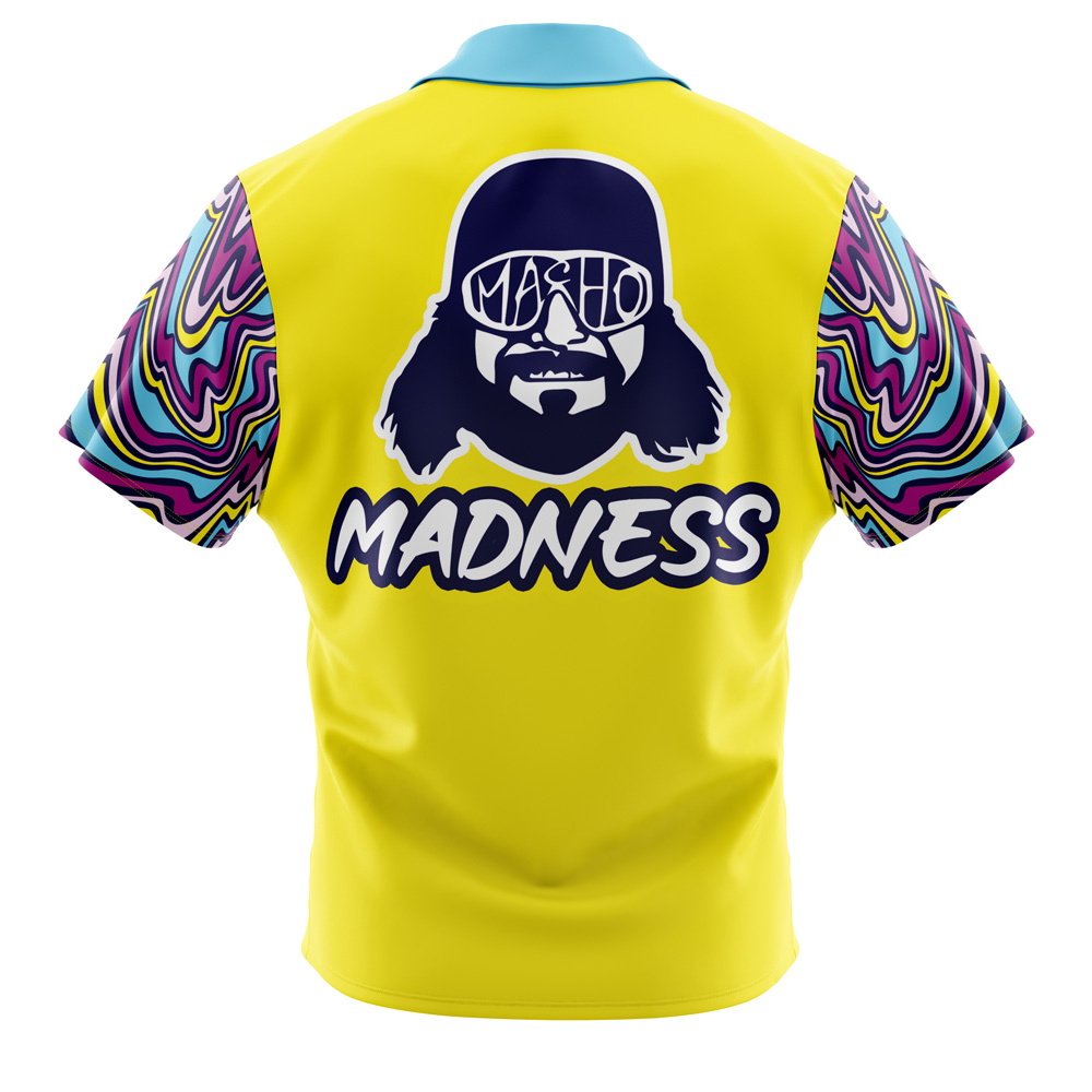The Cream of the Crop Trippy Randy Savage Pop Culture Button Up Hawaiian Shirt
