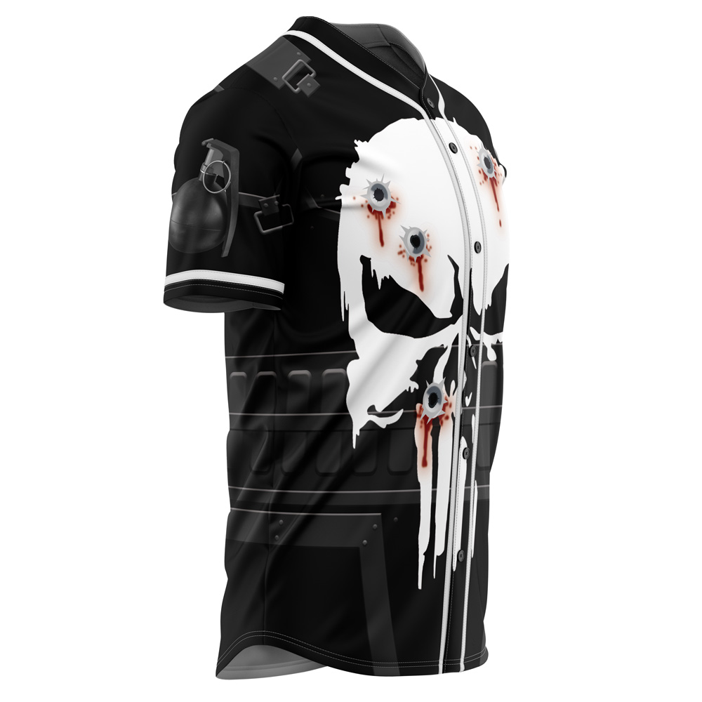 The Punisher Cosplay Marvel Baseball Jersey