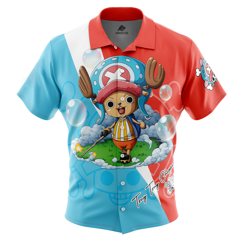 Tony Tony Chopper V2 One Piece Pirates Button Up Hawaiian Shirt