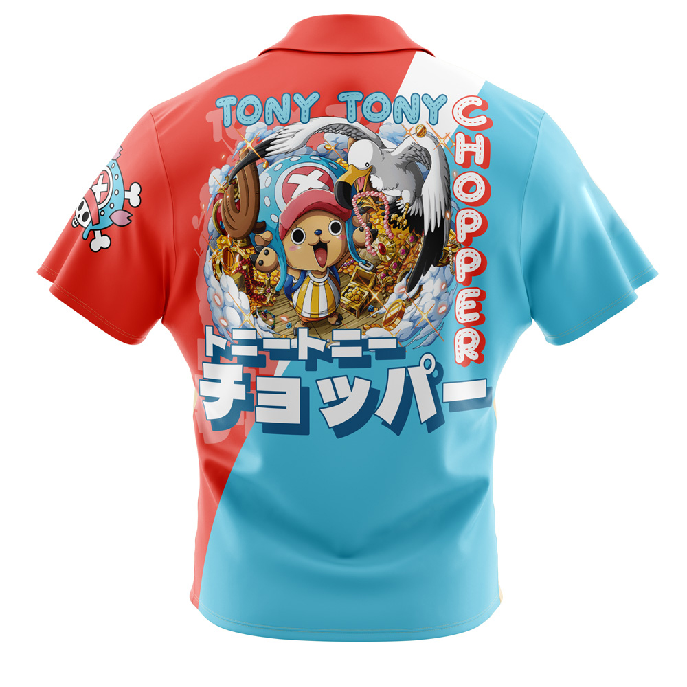 Tony Tony Chopper V2 One Piece Pirates Button Up Hawaiian Shirt