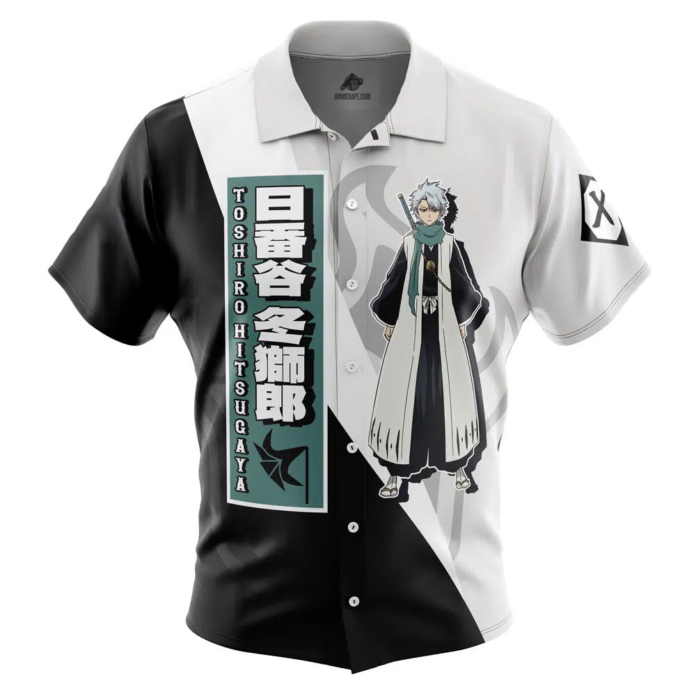 Toshiro Hitsugaya TYBWA Bleach Button Up Hawaiian Shirt