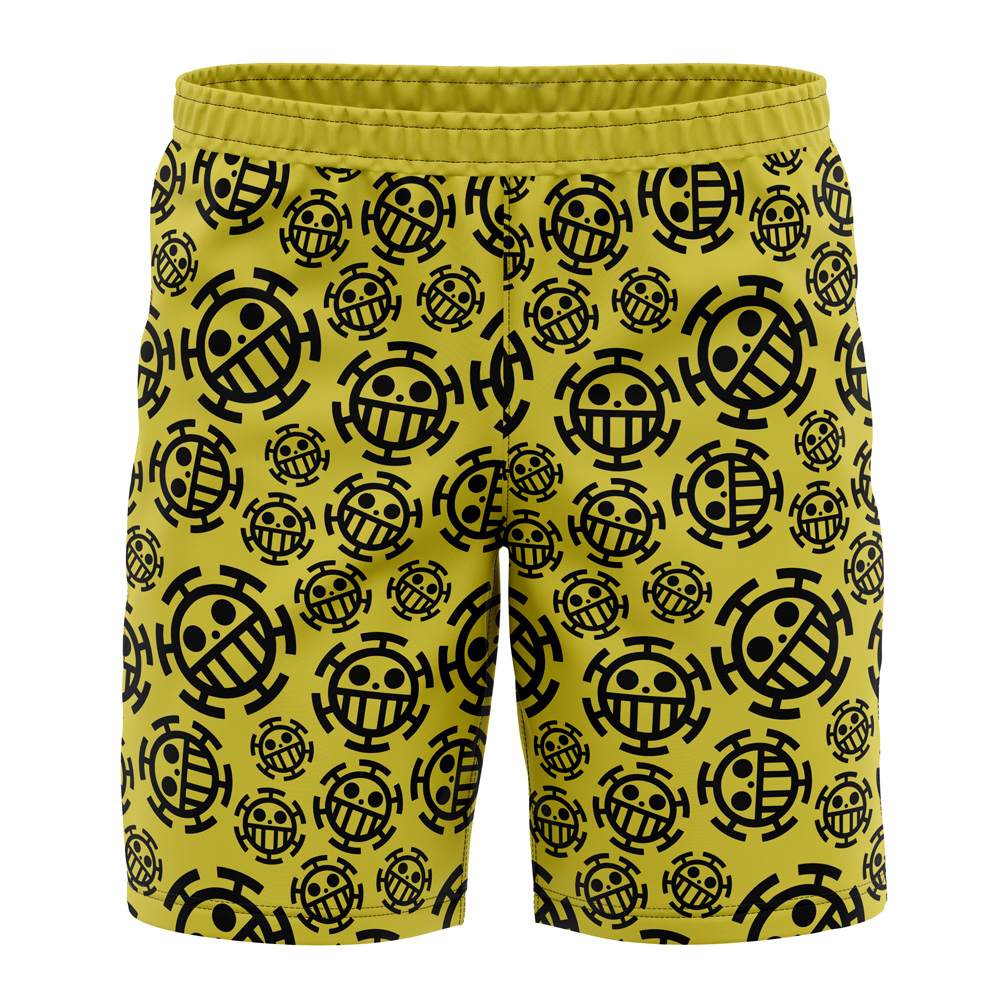 Trafalgar Law Jolly Roger One Piece Board Shorts Swim Trunks