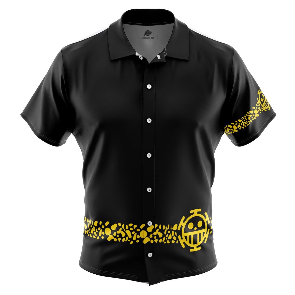 Trafalgar Punk Hazard One Piece Pirates Button Up Hawaiian Shirt