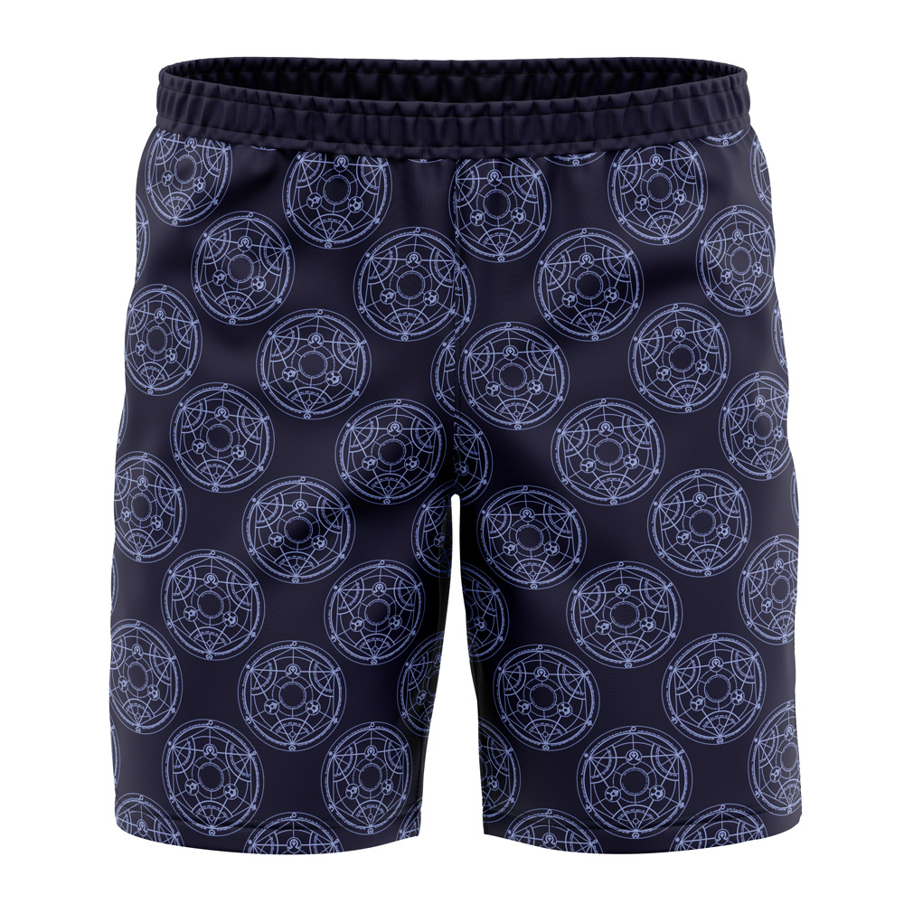 Transmutation Circle Full Metal Alchemist Board Shorts Swim Trunks