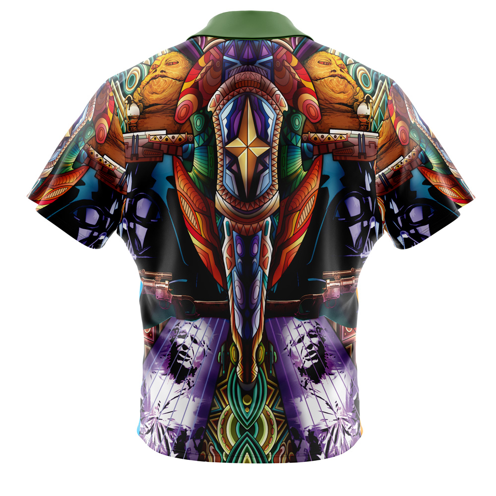Trippy Boba Fett Star Wars Button Up Hawaiian Shirt 2