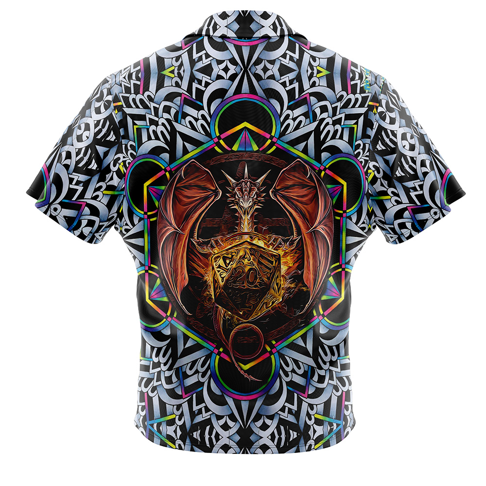 Trippy Dungeons & Dragons Button Up Hawaiian Shirt