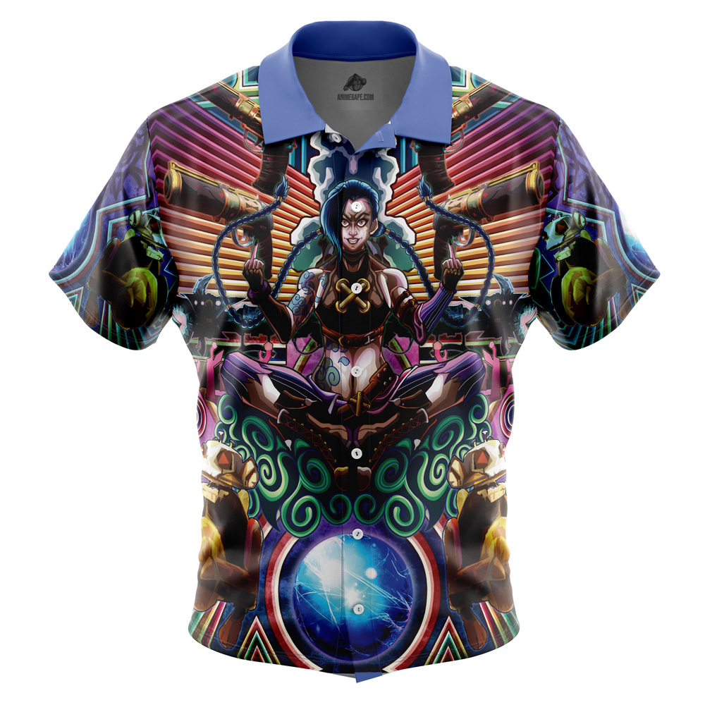 Trippy Jinx Arcane Button Up Hawaiian Shirt