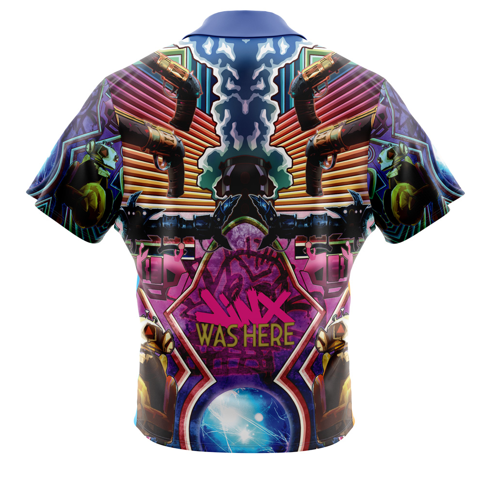 Trippy Jinx Arcane Button Up Hawaiian Shirt