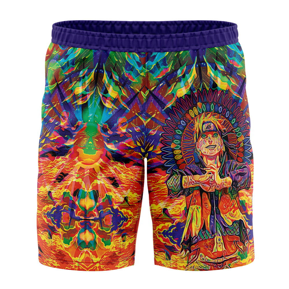 Trippy Naruto Board Shorts Swim Trunks