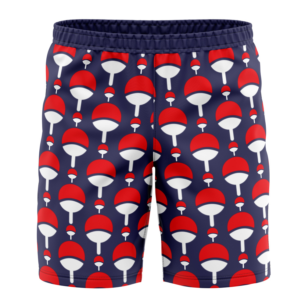 Uchiha Clan Crest Naruto Shippuden Board Shorts Swim Trunks