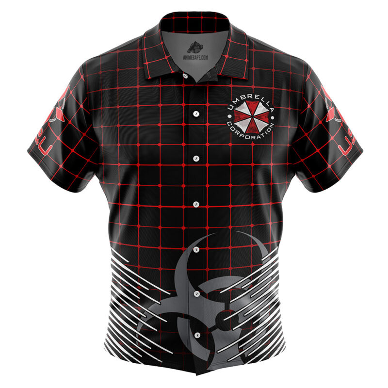 Umbrella Corp Resident Evil Button Up Hawaiian Shirt