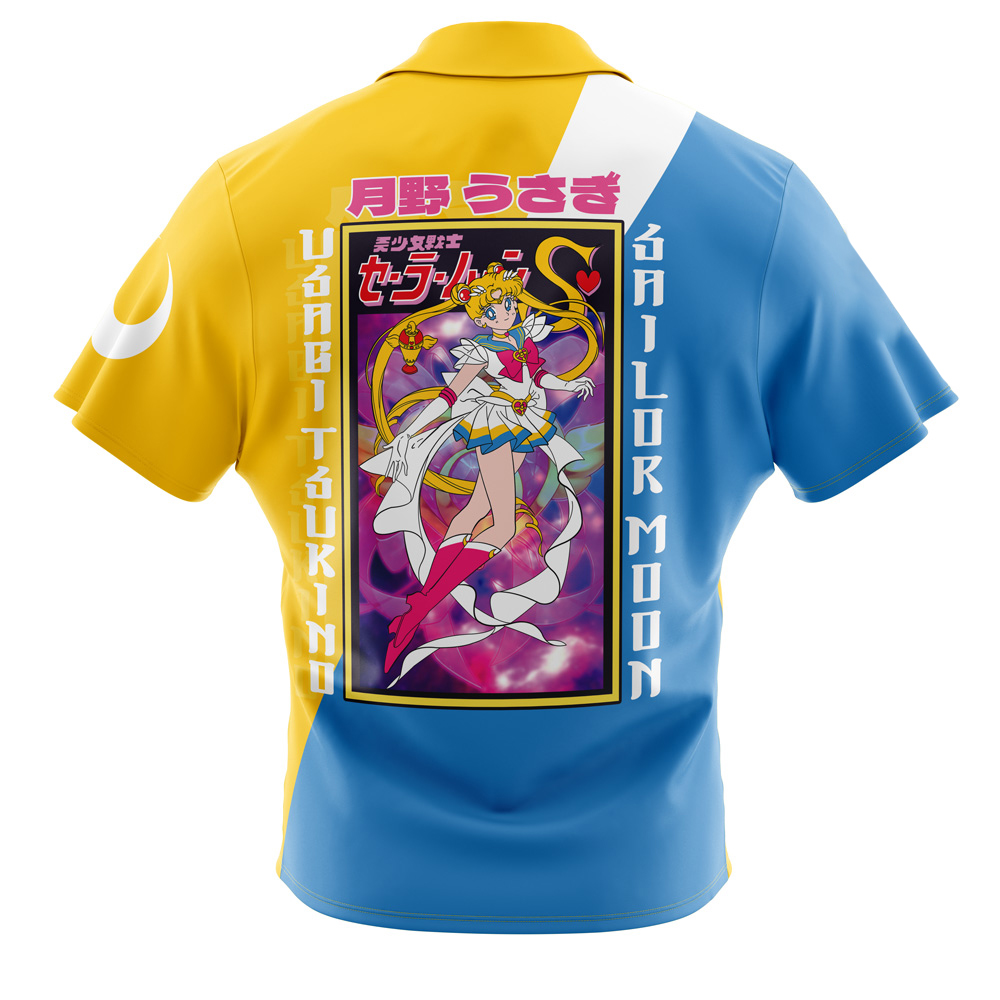 Usagi Tsukino Sailor Moon Button Up Hawaiian Shirt
