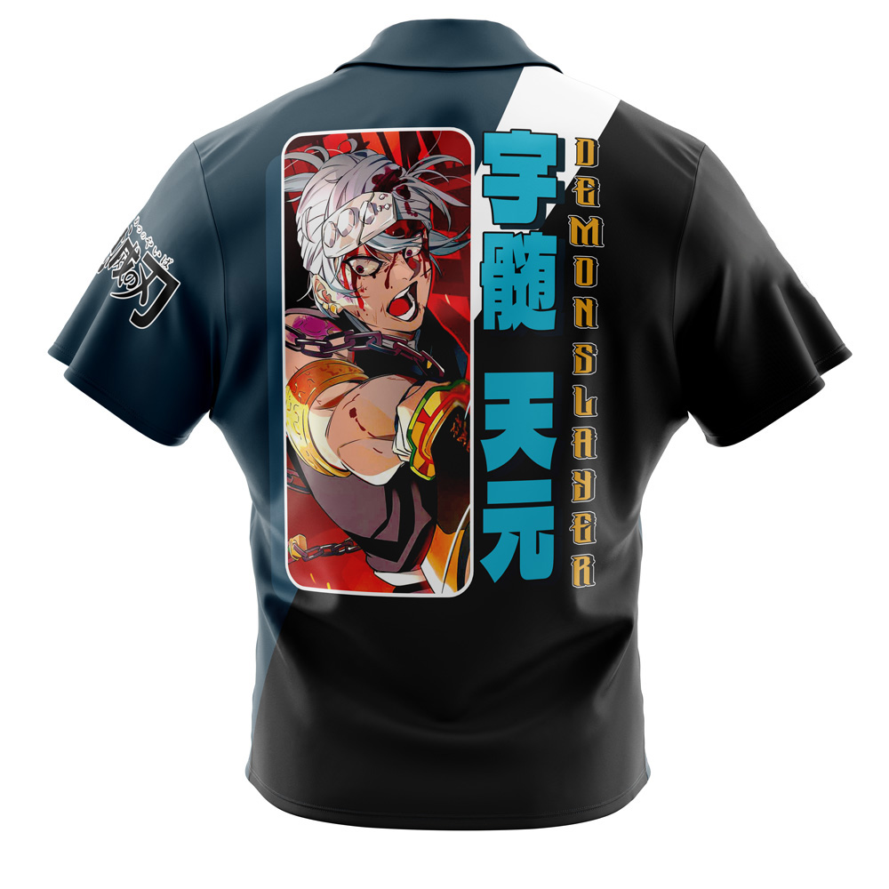 Uzui Tengen Demon Slayer Button Up Hawaiian Shirt