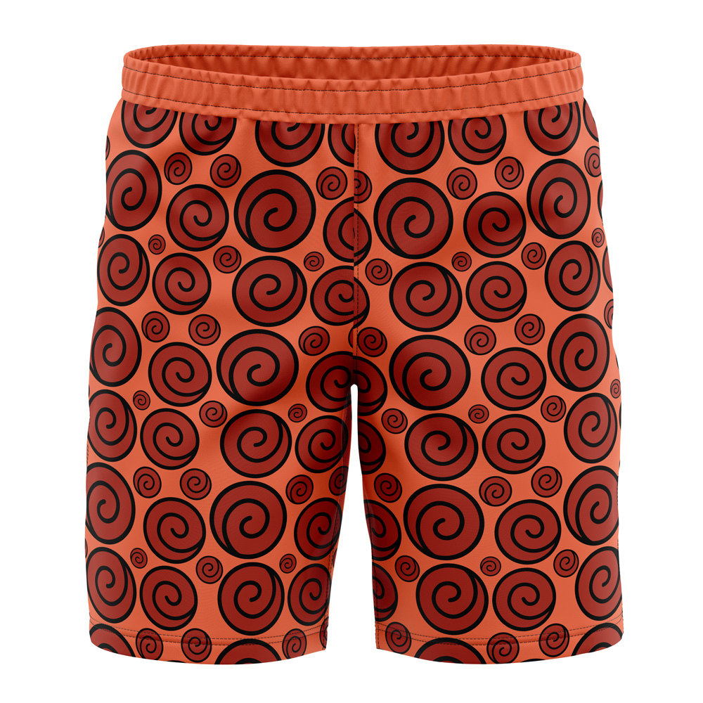 Uzumaki Clan Crest Naruto Shippuden Board Shorts Swim Trunks