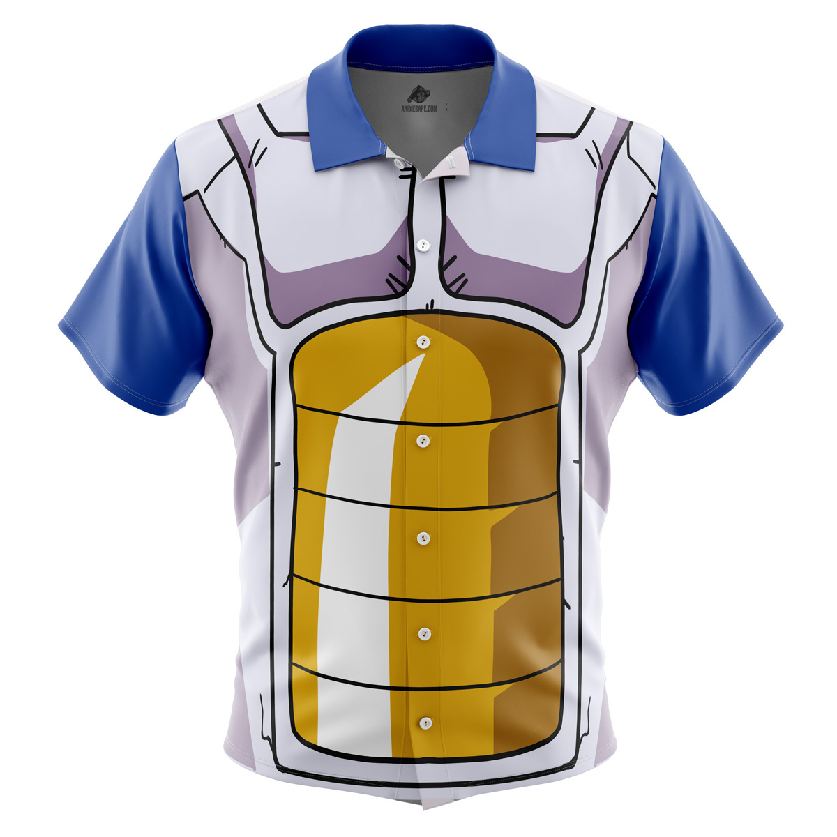 Vegeta Armor DBZ Button Up Hawaiian Shirt