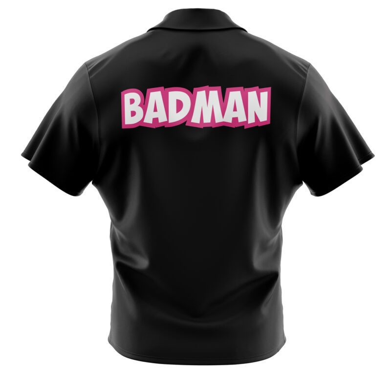 Vegeta Badman Black DBZ Button Up Hawaiian Shirt