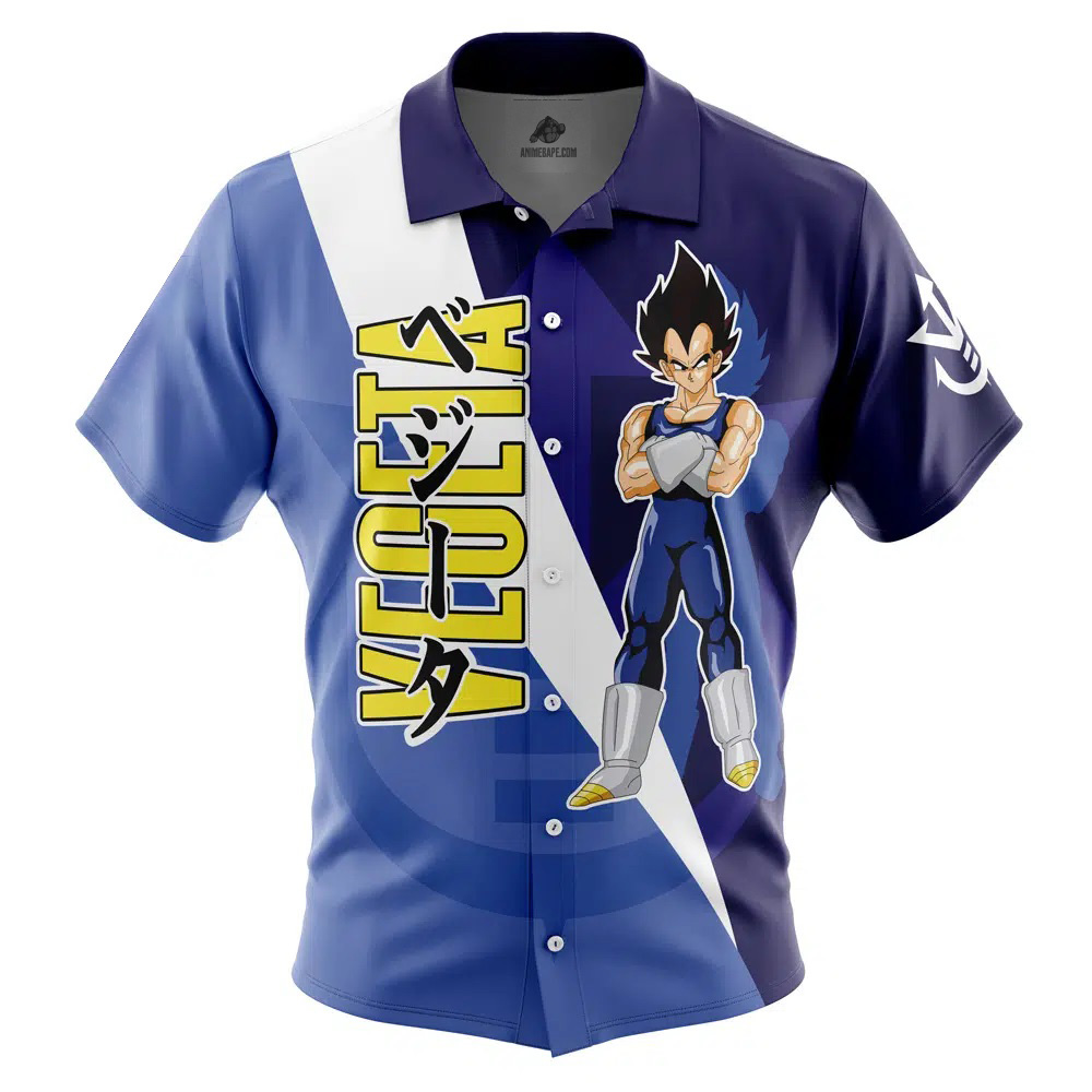 Vegeta DBZ Button Up Hawaiian Shirt