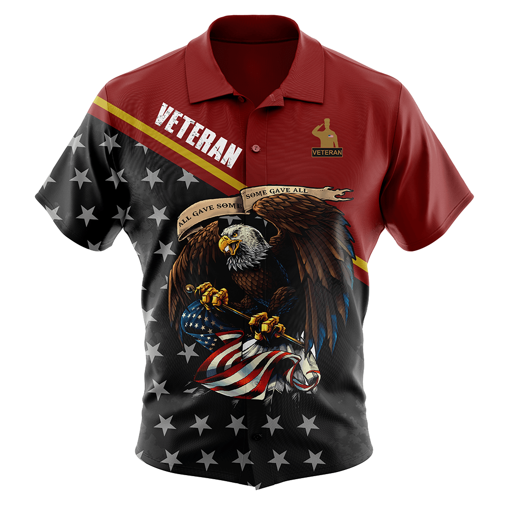 Veterans Some Gave All Button Up Hawaiian Shirt 826467-4
