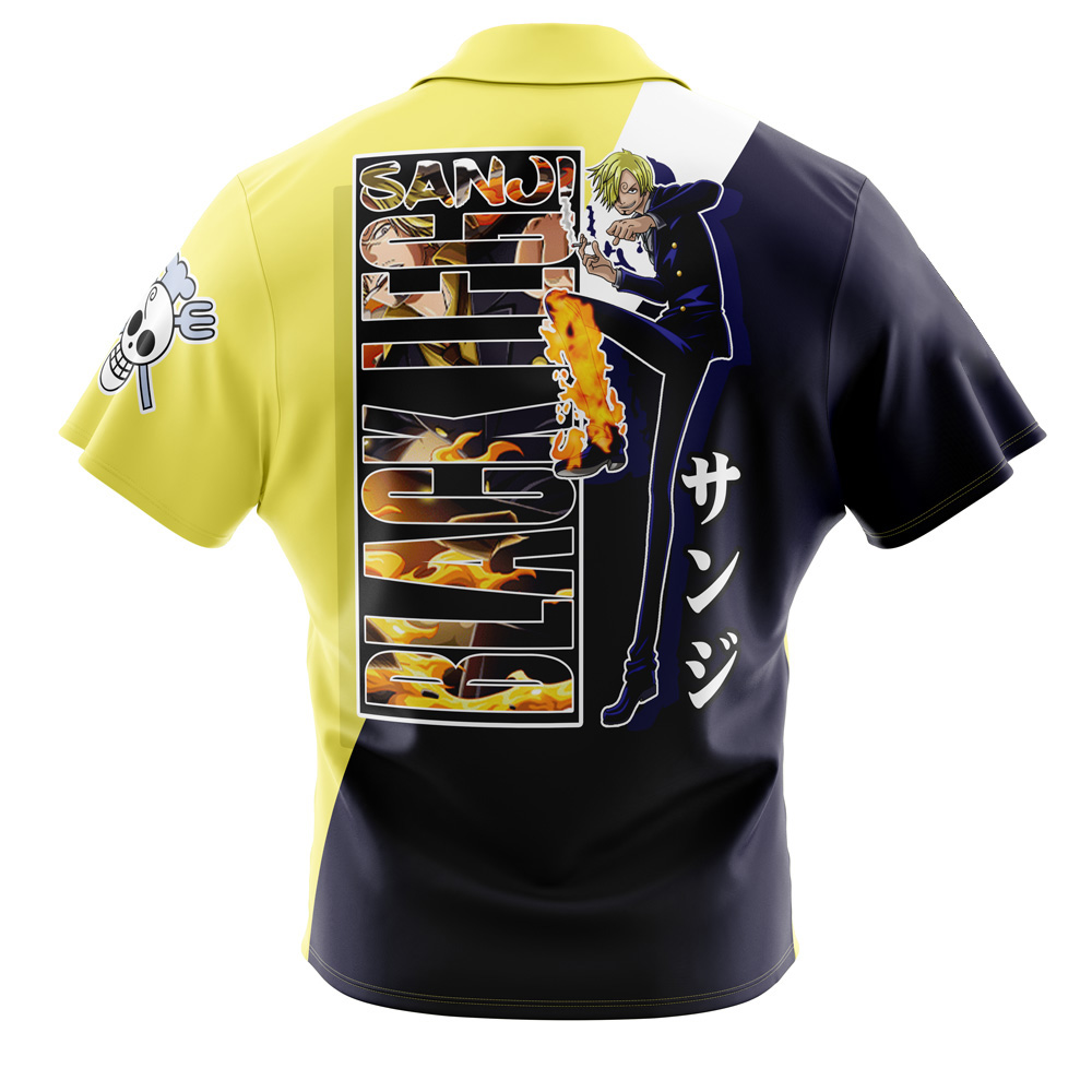 Vinsmoke Sanji One Piece Pirates Button Up Hawaiian Shirt
