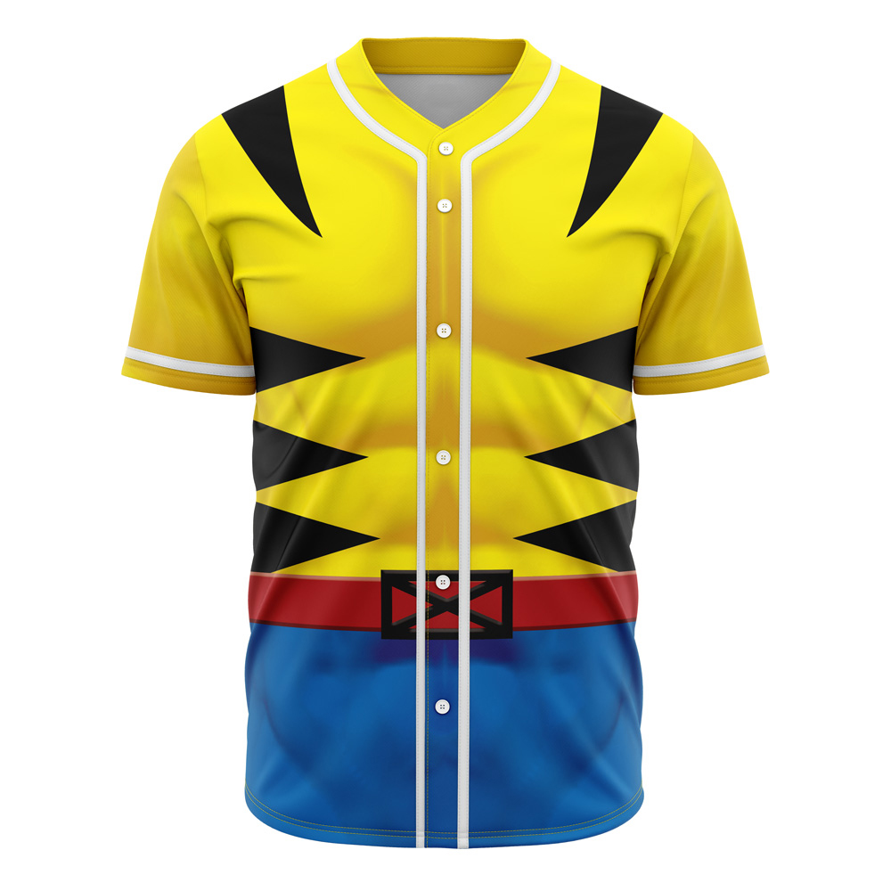 Wolverine Cosplay Marvel Baseball Jersey