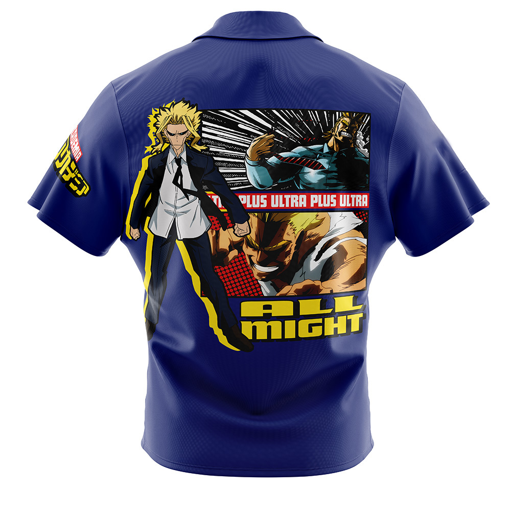 Yagi Toshinori (All Might) My Hero Academia Button Up Hawaiian Shirt