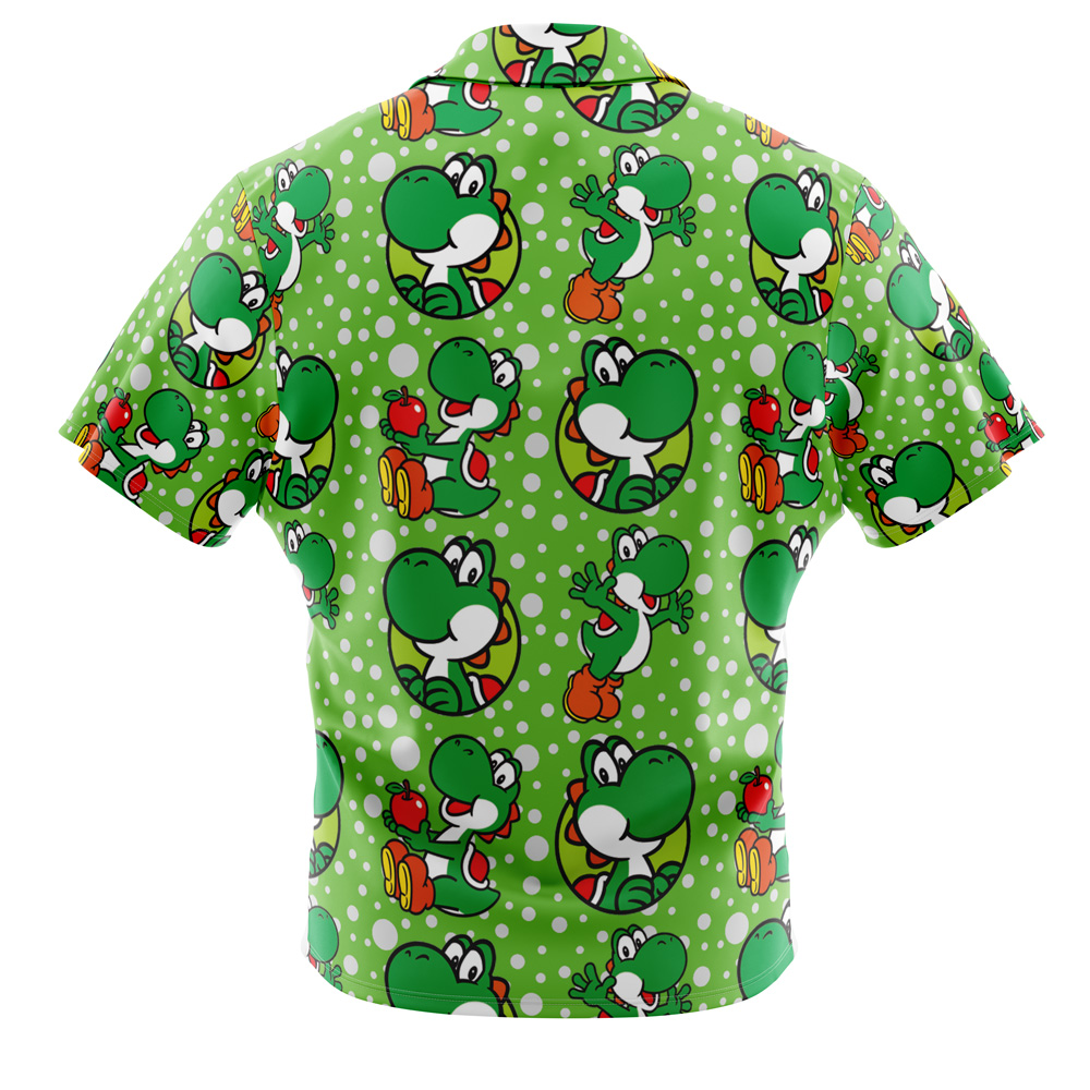 Yoshi Mario Bros Button Up Hawaiian Shirt