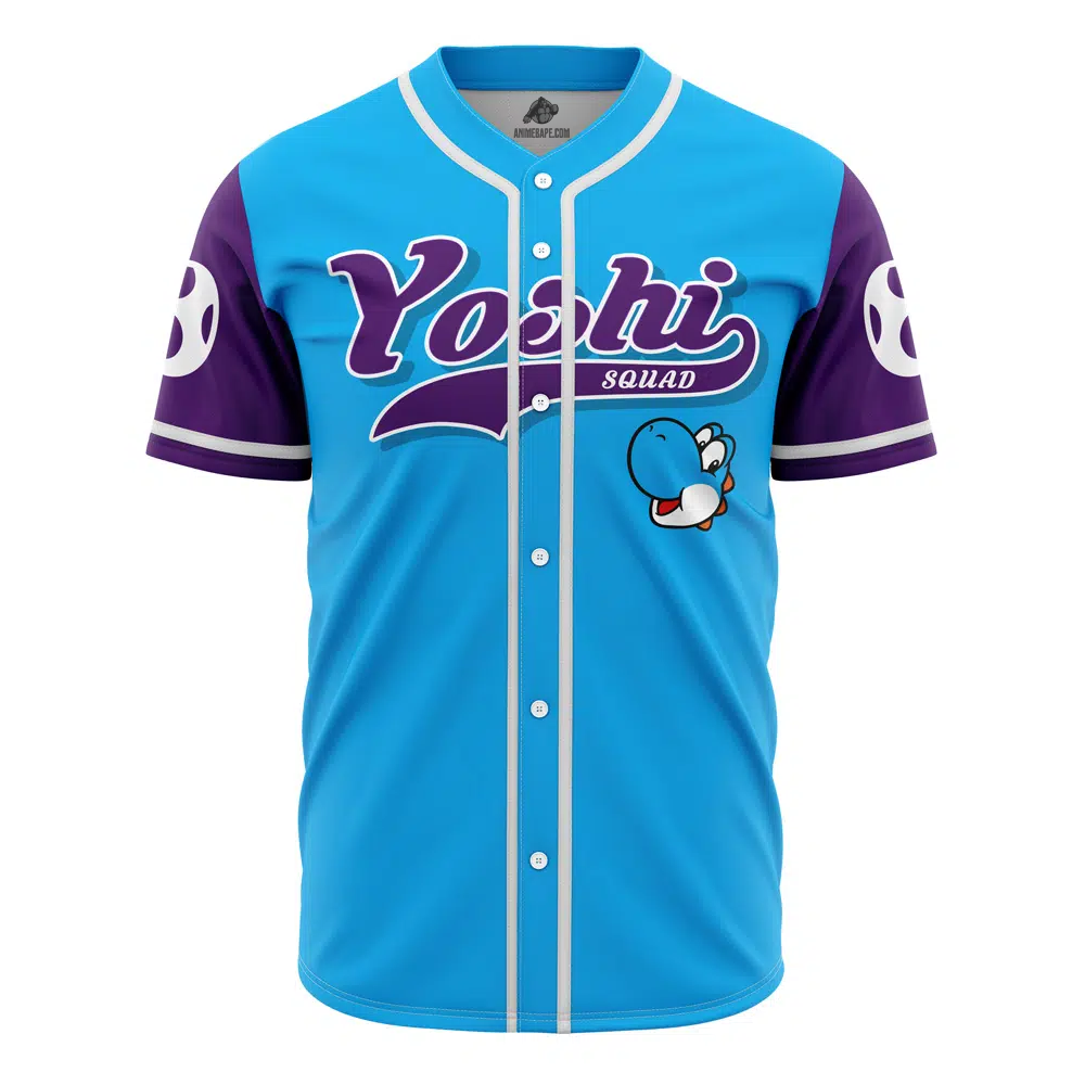 Yoshi Squad V2 Mario Bros Baseball Jersey