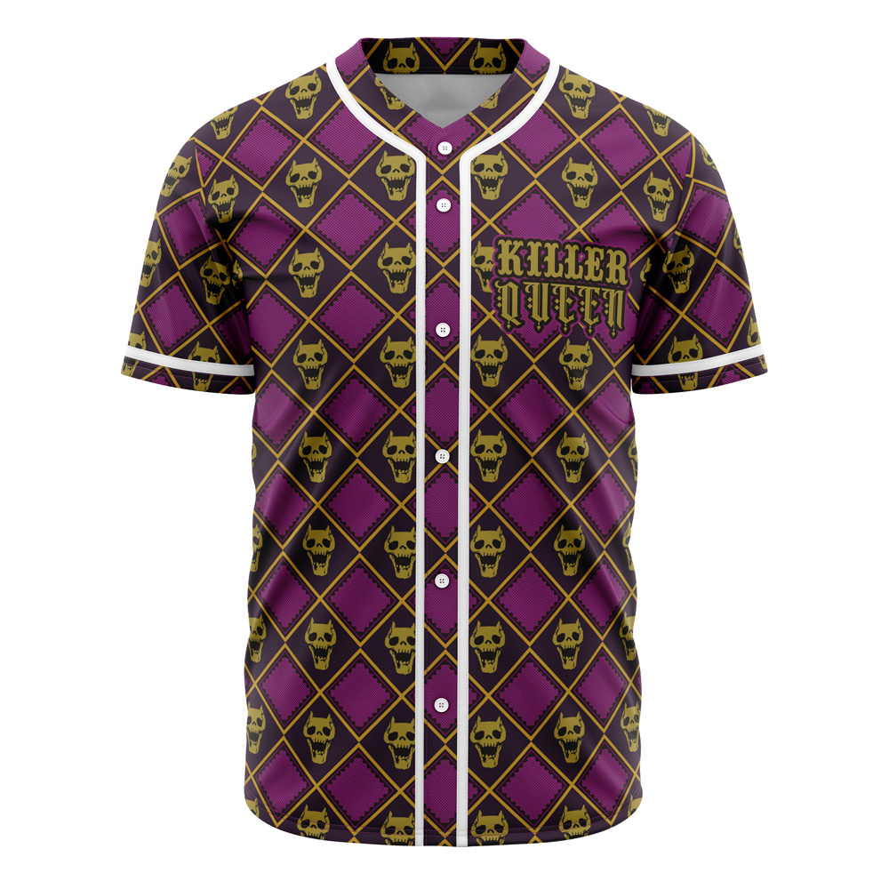 Yoshikage Kira Killer Queen Jojo's Bizarre Adventure Baseball Jersey