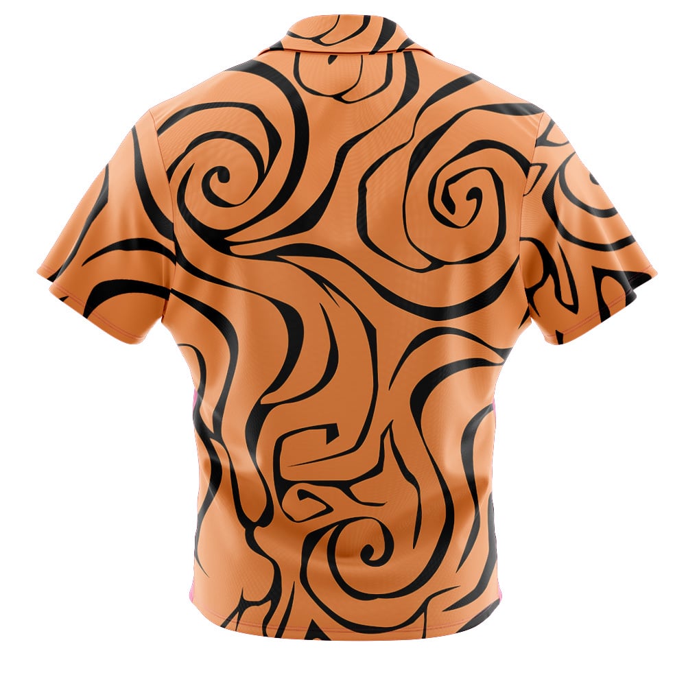 Young Franky One Piece Pirates Button Up Hawaiian Shirt