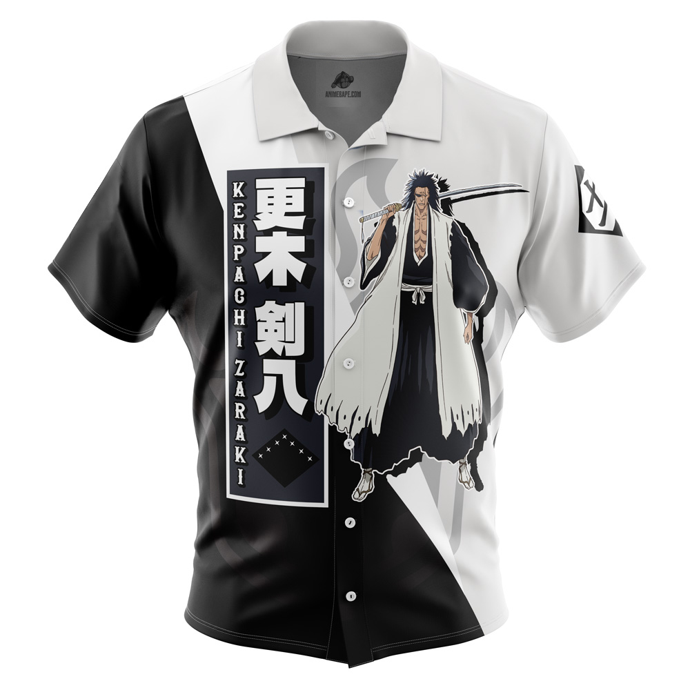 Zaraki Kenpachi TYBWA Bleach Button Up Hawaiian Shirt